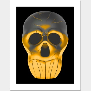 Yellow Skull Posters and Art